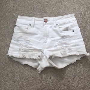 American Eagle Jean Shorts size 0 white